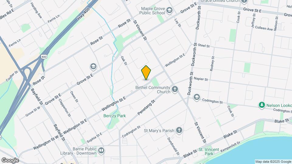 208 Wellington St E Map and Location Details