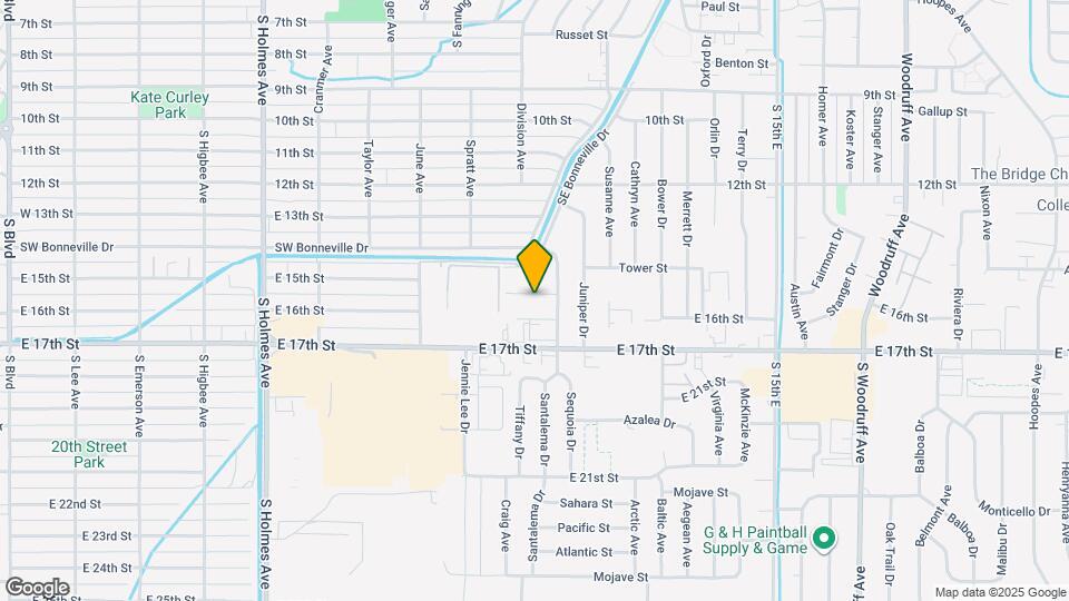 1140 E 15th St Map and Location Details