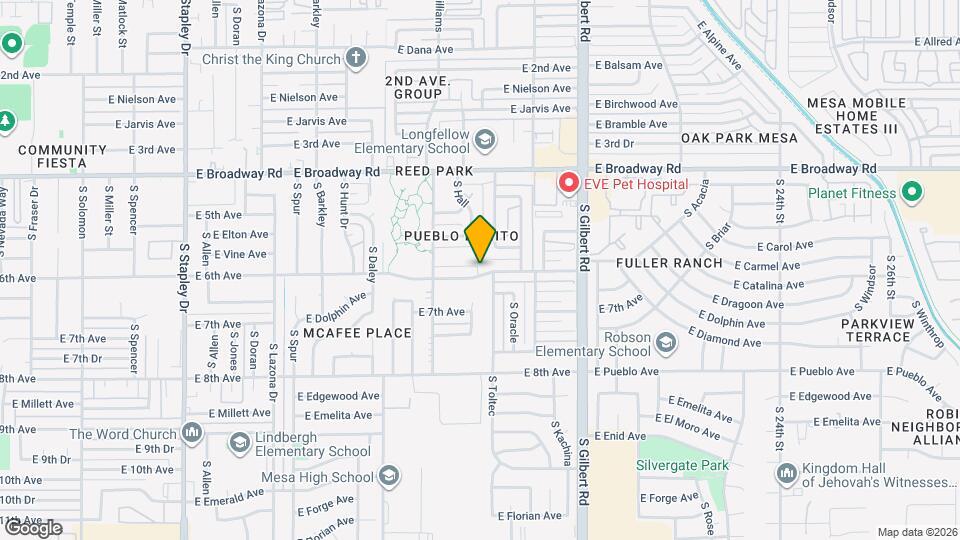 1766 E 6th Ave Map and Location Details