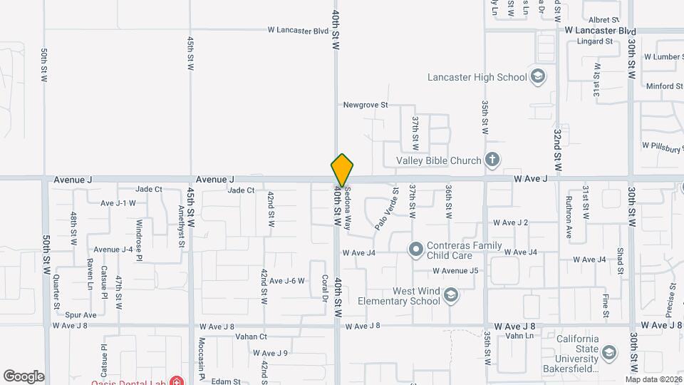 44335 Sedona Way Map and Location Details