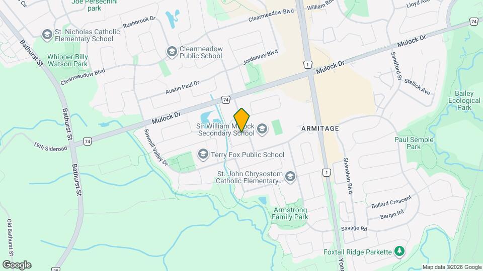 110 Warwick Crescent Map and Location Details