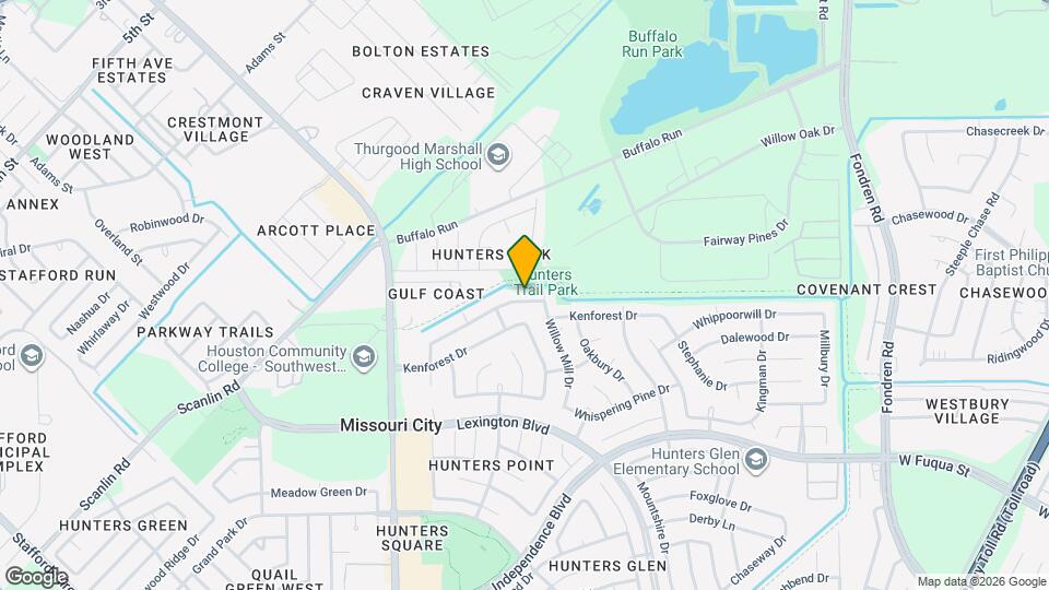 1214 Twining Oaks Ln Mapa y Detalles de la Ubicación