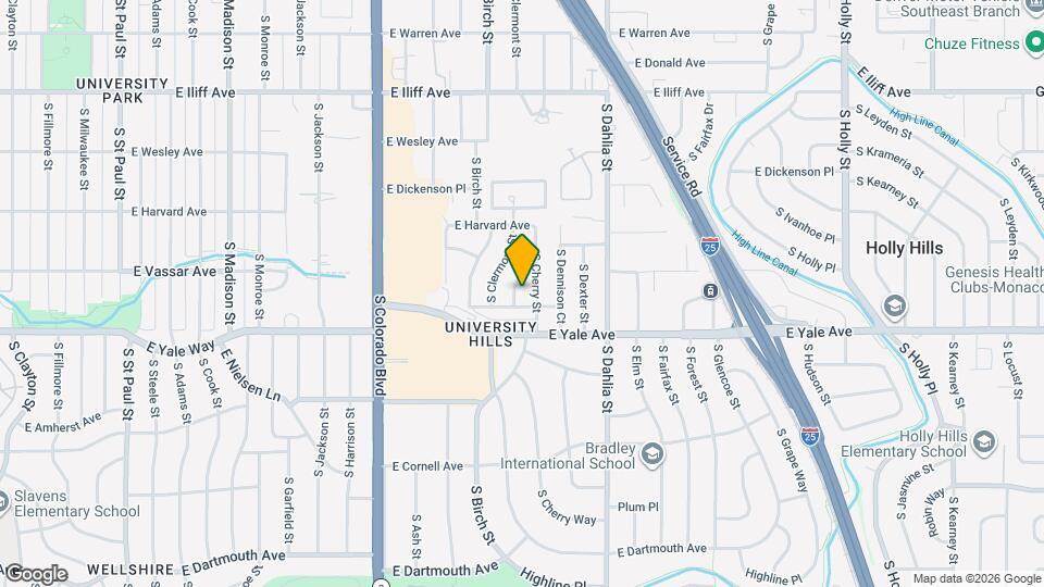 2580 S Carey Way Map and Location Details