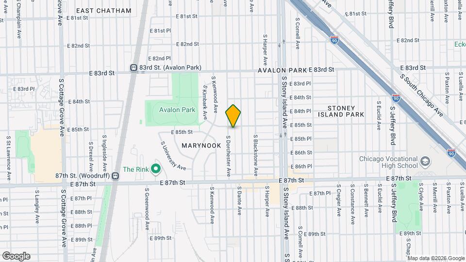 8507 S Dorchester Ave Mapa y Detalles de la Ubicación