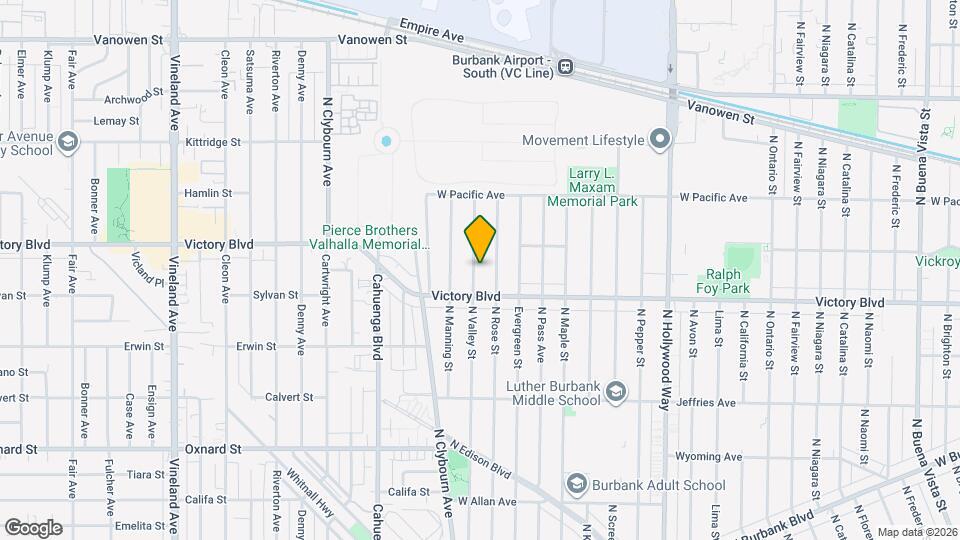 2120 N Valley St Map and Location Details