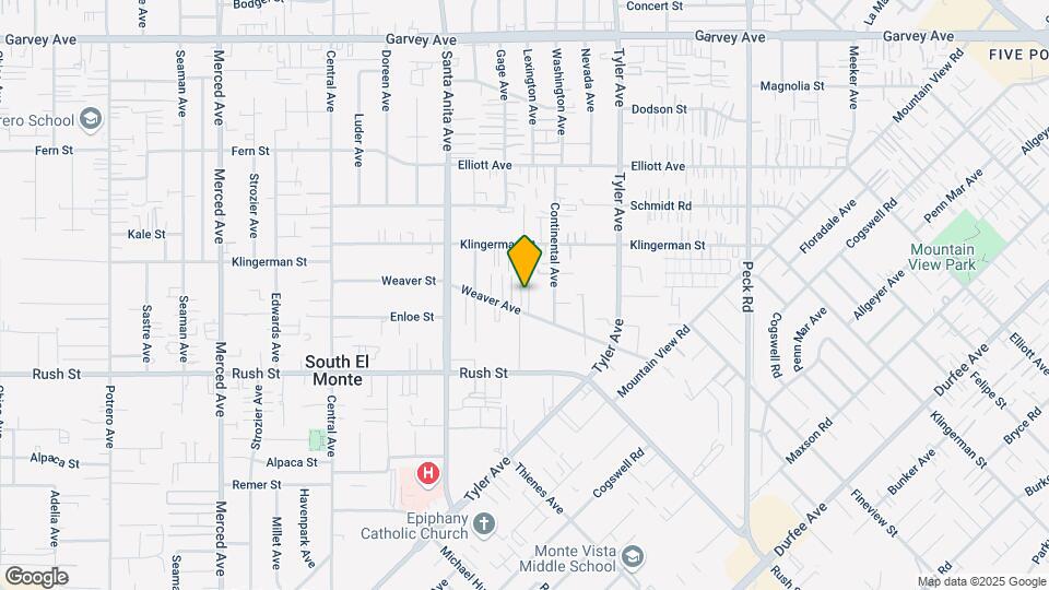 10815 Weaver Ave Mapa y Detalles de la Ubicación