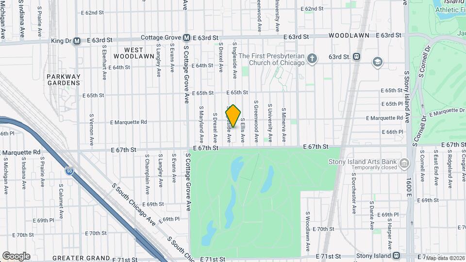 6621 S Ingleside Ave Map and Location Details