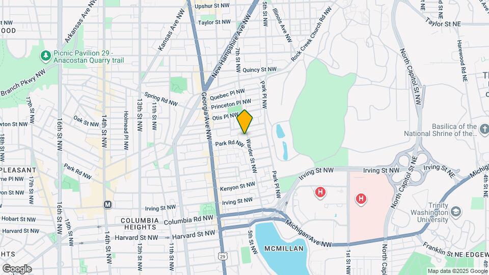 3540 Warder St NW Map and Location Details