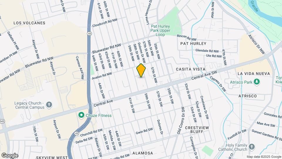 5817 Central Ave NW Map and Location Details