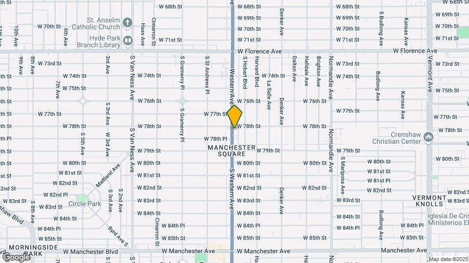 7808 S Western Ave Mapa y Detalles de la Ubicación