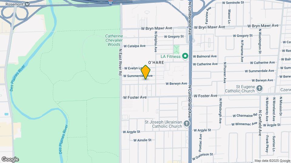 8634 W Berwyn Ave Map and Location Details