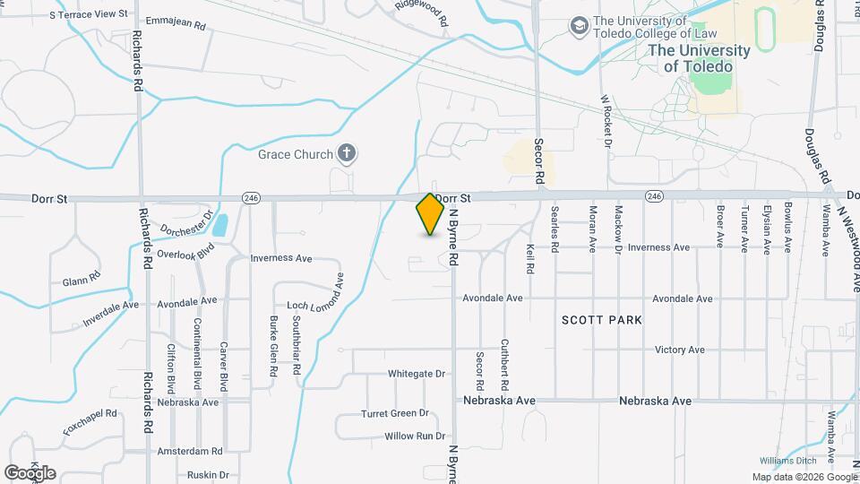 1103 N Byrne Rd Map and Location Details