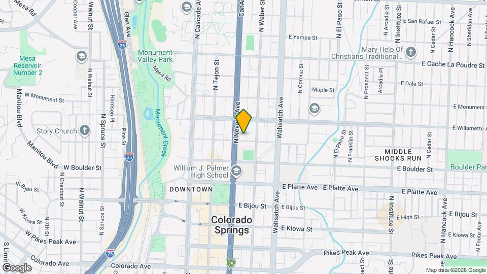 210 E Saint Vrain St, Unit 3 Map and Location Details