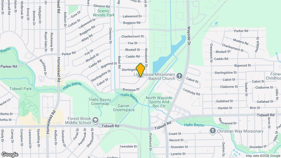 7726 Claiborne St Map and Location Details