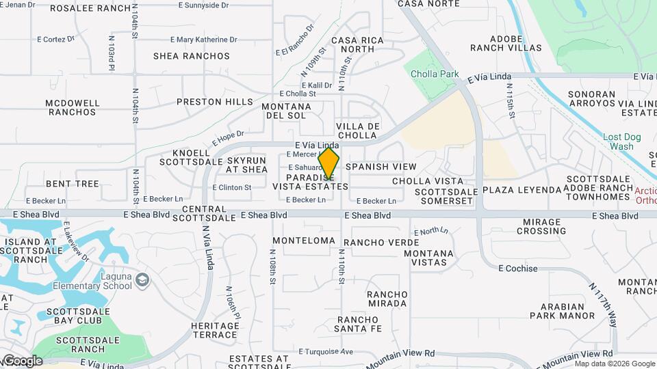 10765 N 109th Pl Map and Location Details