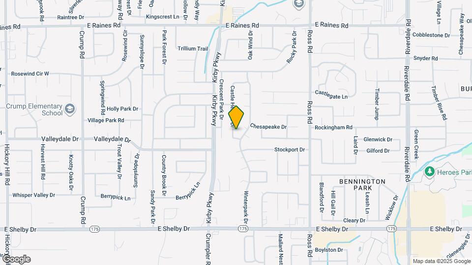 4440 Castle Heights Dr Map and Location Details