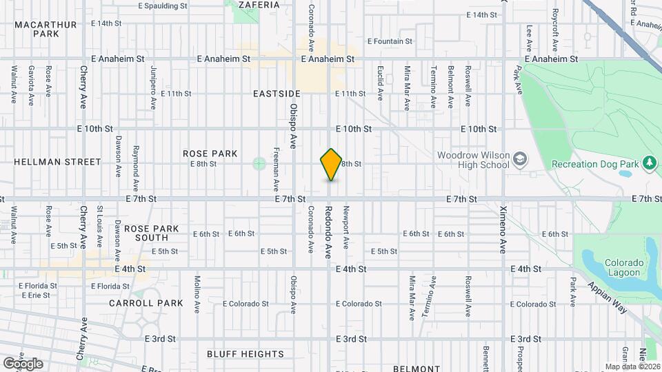 736 Redondo Ave Map and Location Details