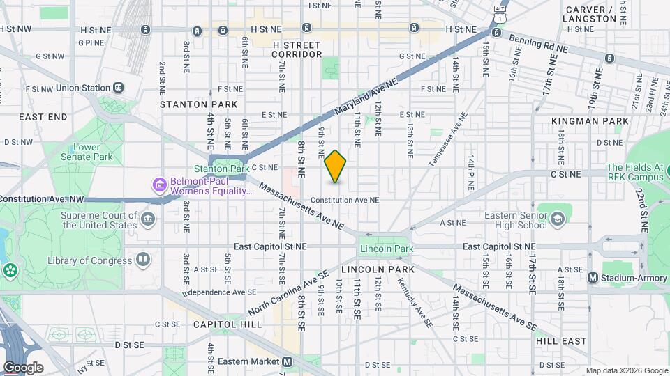 218 10th St NE Map and Location Details