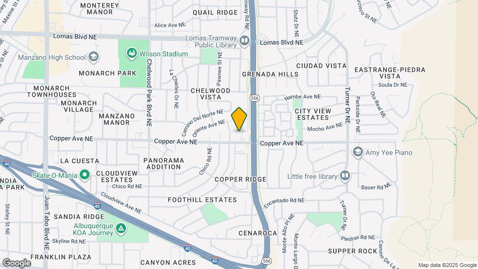 13509 Copper Ave NE Map and Location Details