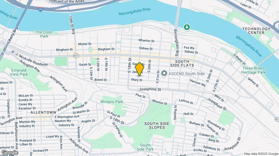 153 S 19th St Map and Location Details