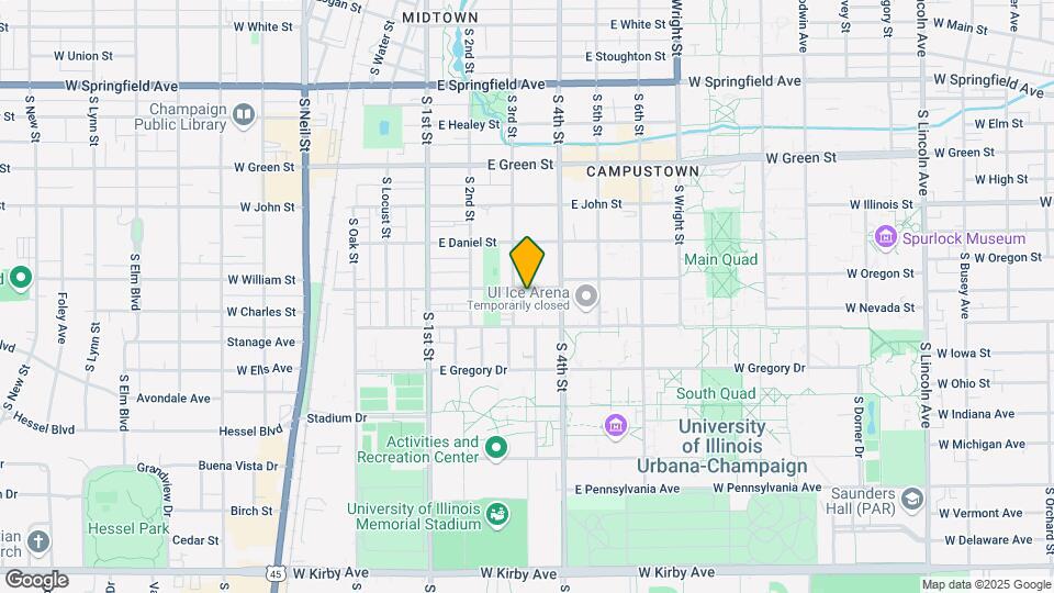 303 E Chalmers St Map and Location Details