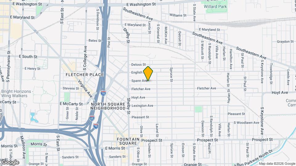 1301 Spann Ave Map and Location Details