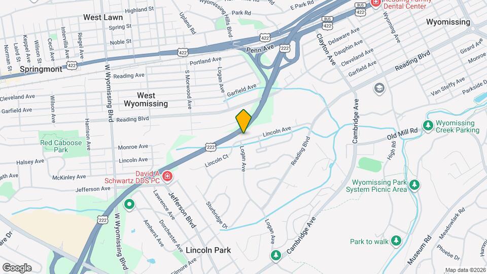 1957 Lincoln Ave Map and Location Details