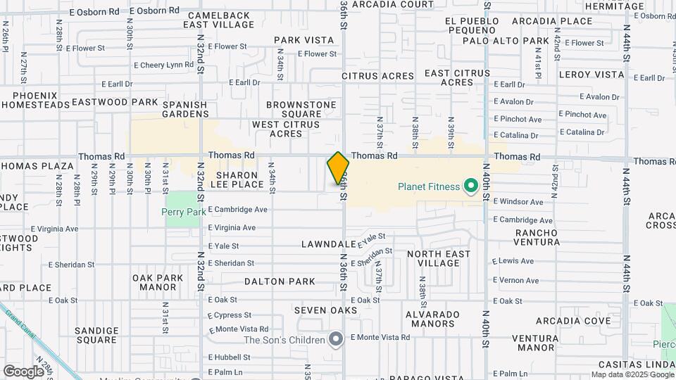 2802 N 36th St Map and Location Details