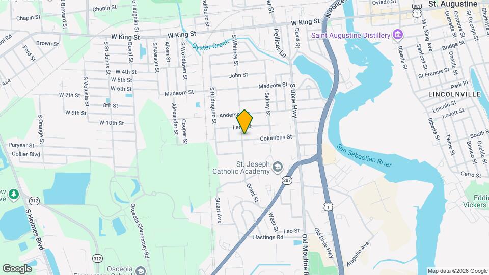 980 S Whitney St Map and Location Details