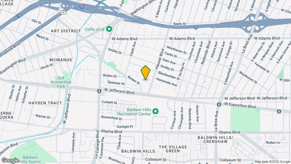 2928 Carmona Ave Map and Location Details