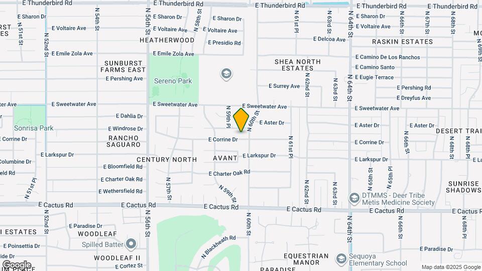 5948 E Corrine Dr Map and Location Details