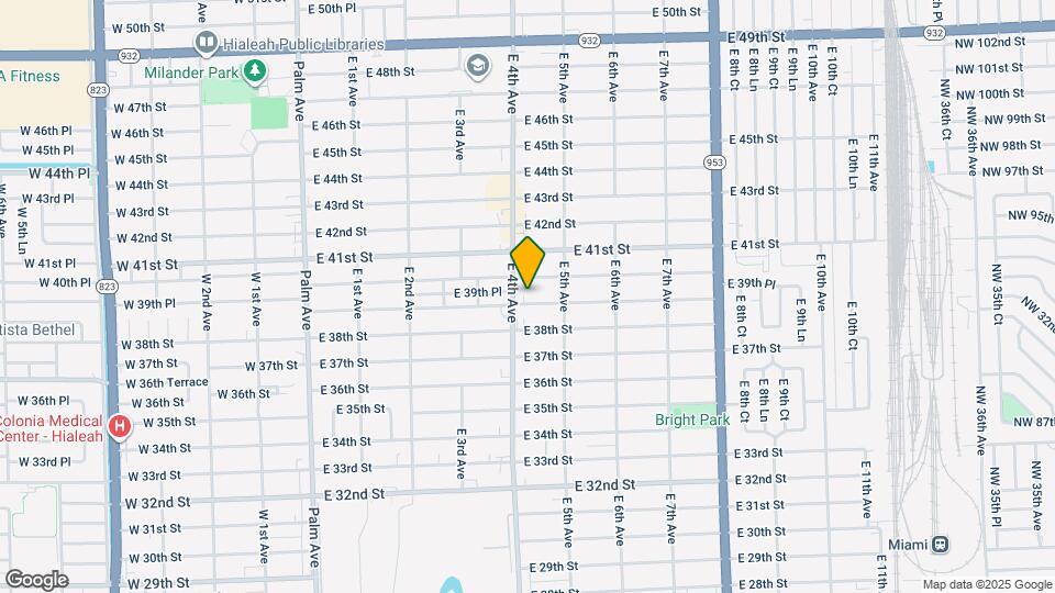 417 E 39th St Map and Location Details