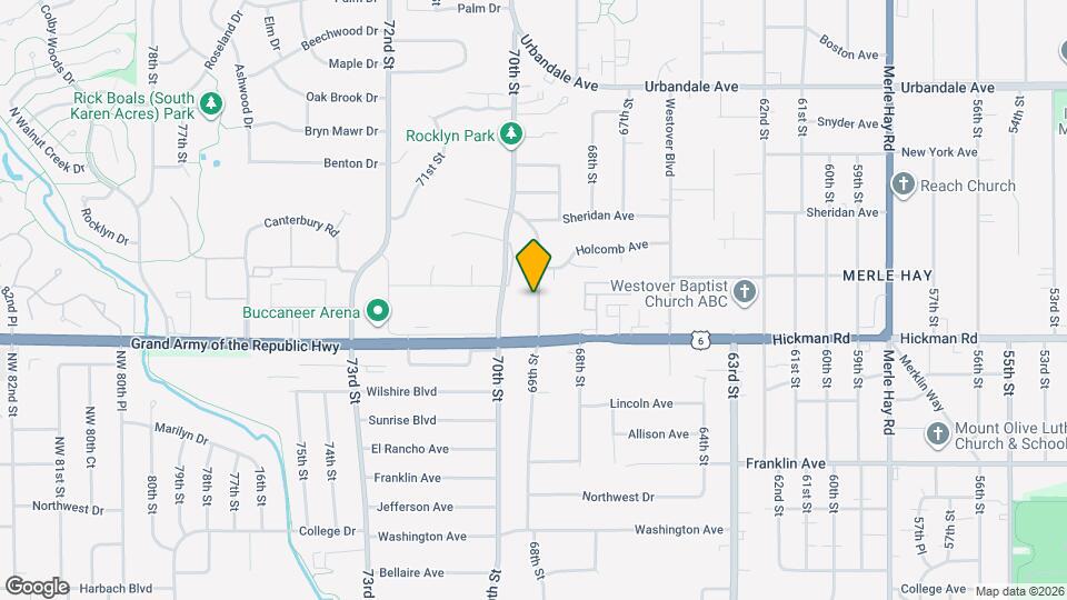 2400 Rocklyn Dr Map and Location Details