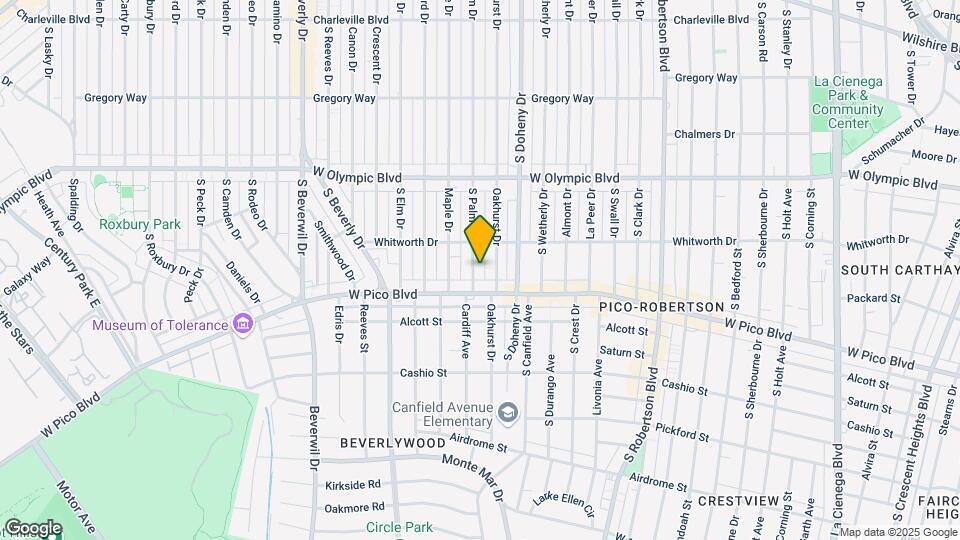1132 S Cardiff Ave Mapa y Detalles de la Ubicación