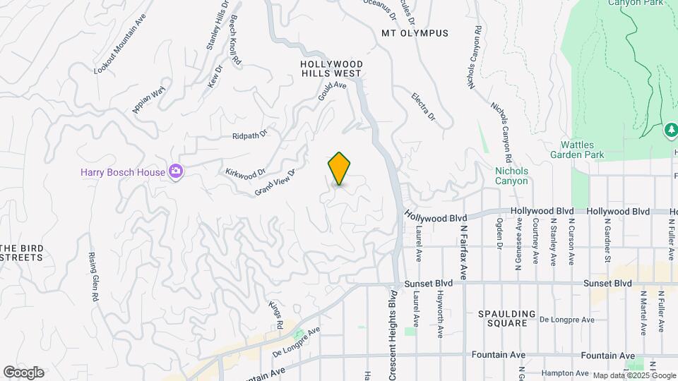 1772 N Crescent Heights Blvd Map and Location Details