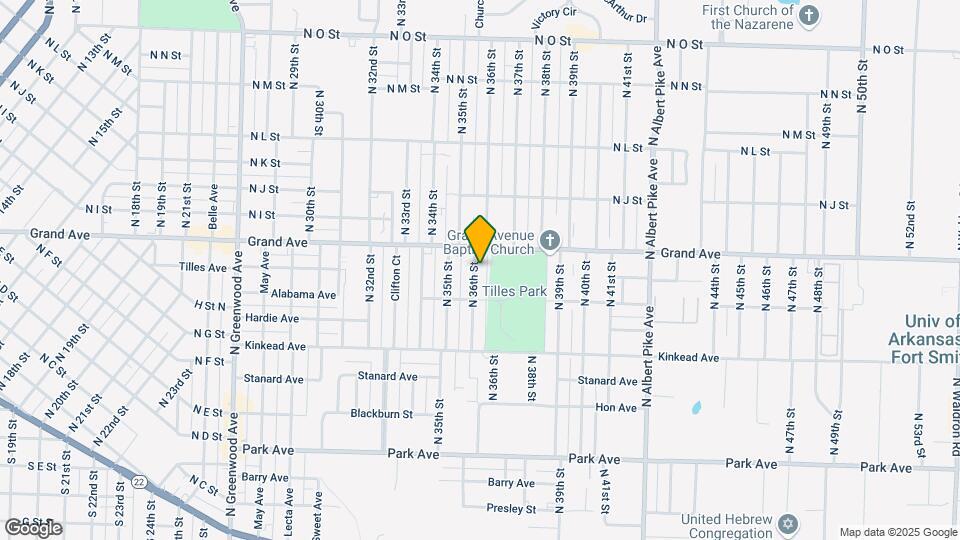 906 N 36th St Map and Location Details
