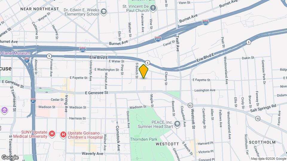 1408 E Fayette St Map and Location Details