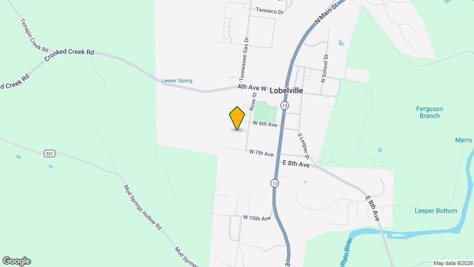 Lobelville Village Apartments Map and Location Details