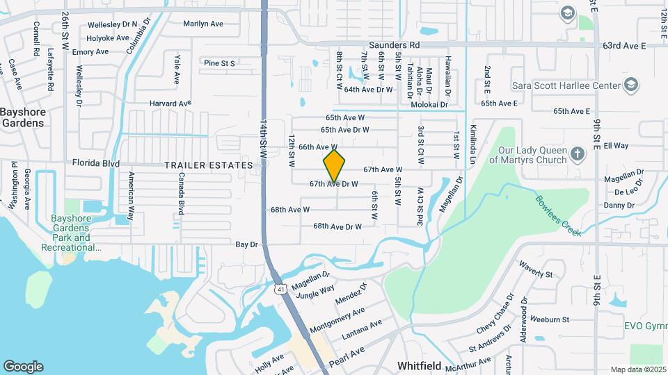 6710 8th St Ct W Map and Location Details