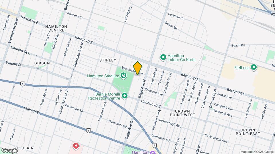 133 Connaught Ave N Map and Location Details