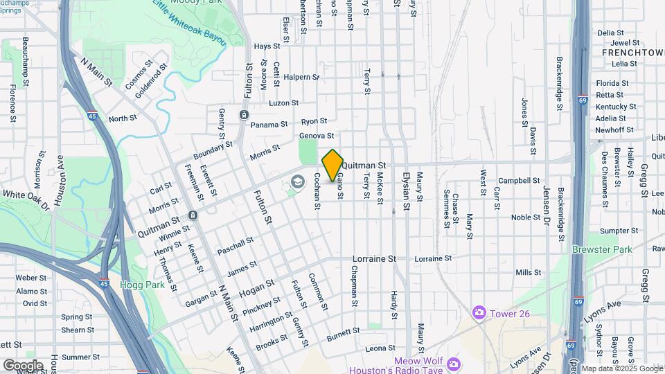 1216 Campbell St Map and Location Details