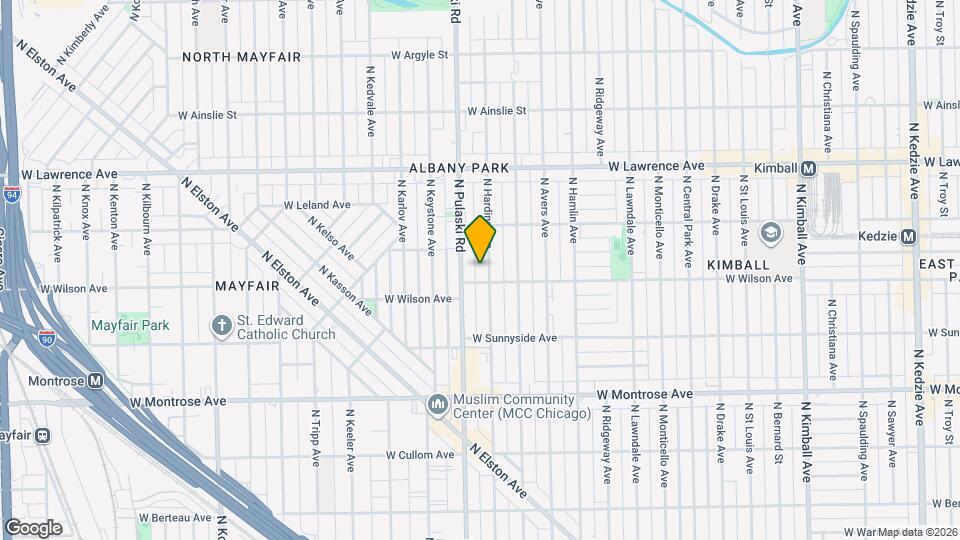 4610 N Harding Ave Map and Location Details