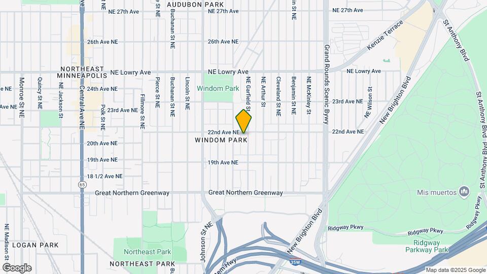 1944 Garfield St NE, Unit 1944 Garfield st. Upper Mapa y Detalles de la Ubicación