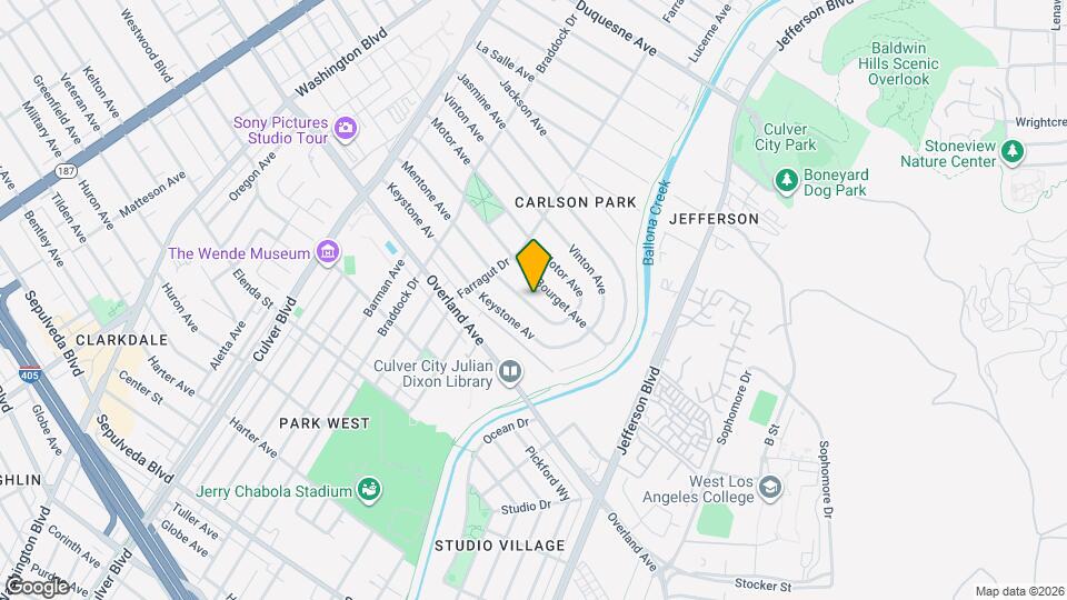 4360 Mentone Ave Mapa y Detalles de la Ubicación