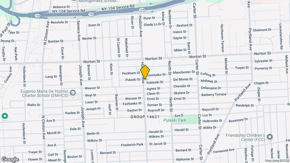 1046 Hudson Ave Map and Location Details