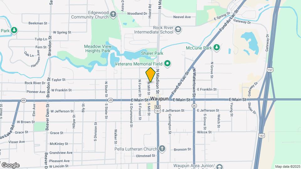 115 N Mill St Map and Location Details