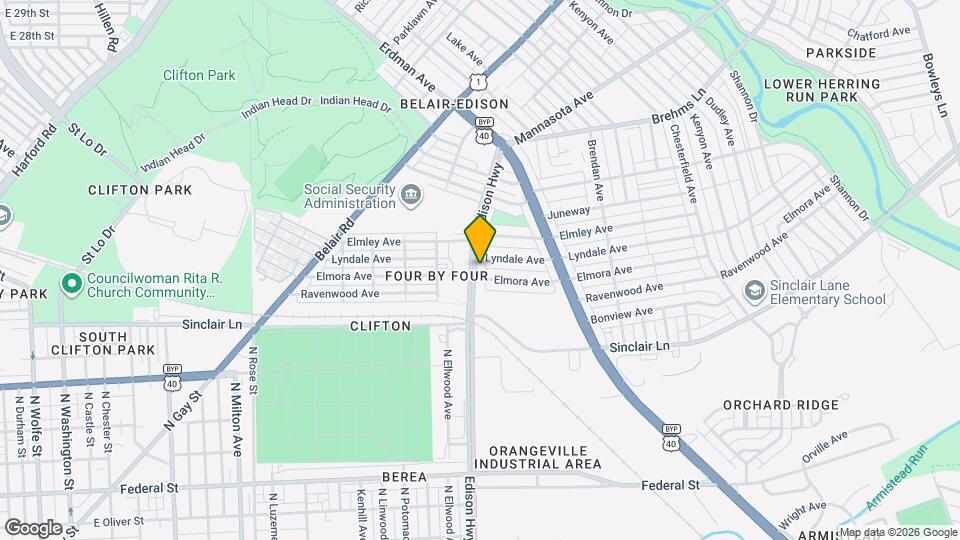 2707 Edison Hwy Map and Location Details
