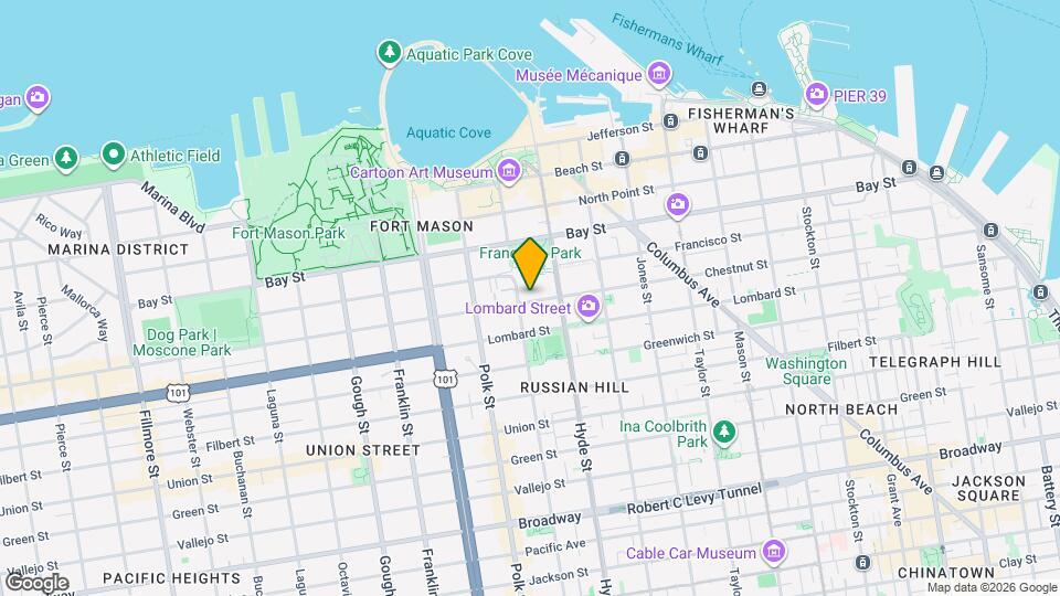 1080 Chestnut St Map and Location Details