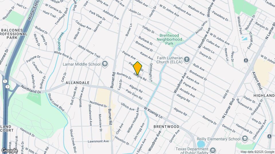 1905 Alegria Rd Map and Location Details