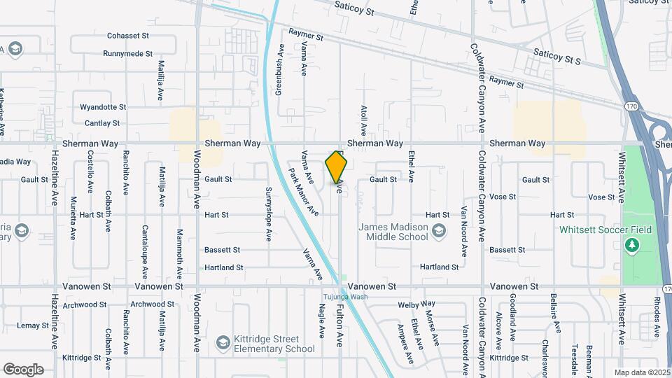 7047 Fulton Ave Map and Location Details